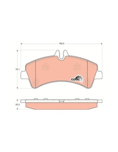 TRW PASTIGLIE FRENO GDB1699