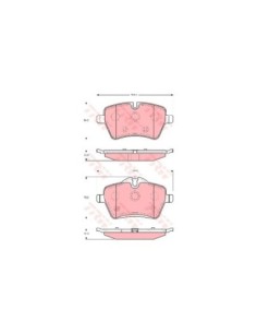 TRW PASTIGLIE FRENO GDB1712