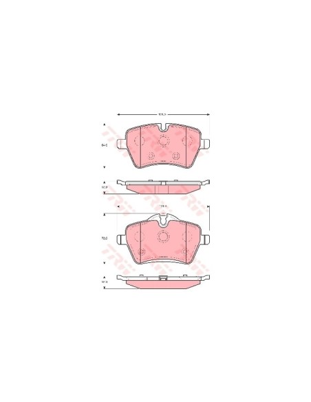 TRW PASTIGLIE FRENO GDB1712