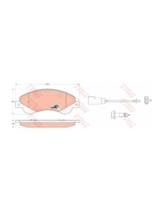 TRW PASTIGLIE FRENO GDB1723