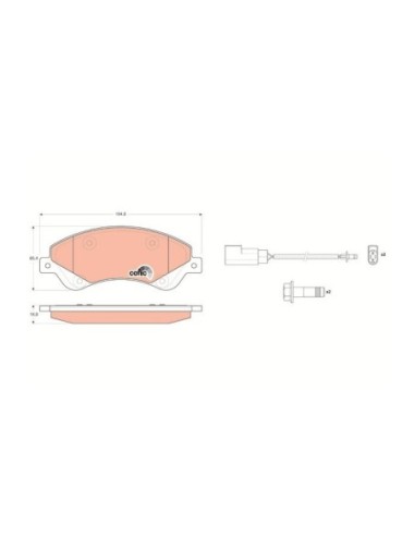 TRW PASTIGLIE FRENO GDB1723