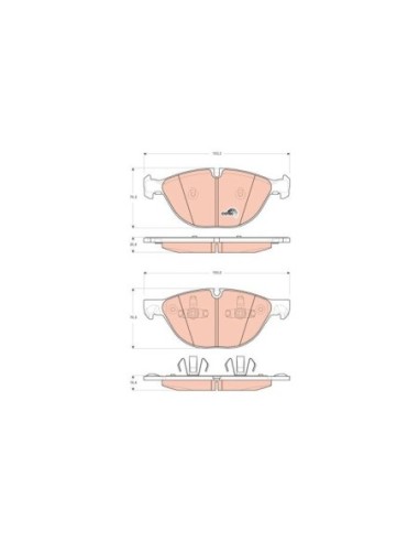 TRW PASTIGLIE FRENO GDB1728