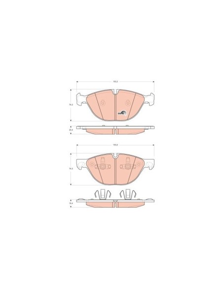 TRW PASTIGLIE FRENO GDB1728