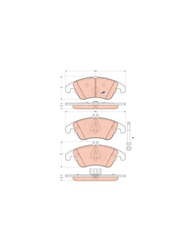 TRW PASTIGLIE FRENO GDB1737