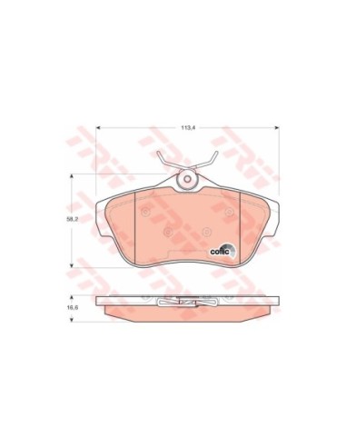 TRW PASTIGLIE FRENO GDB1740