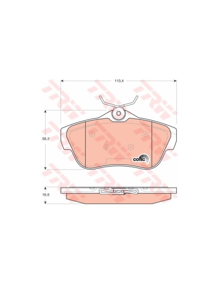 TRW PASTIGLIE FRENO GDB1740