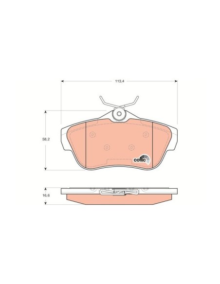 TRW PASTIGLIE FRENO GDB1740