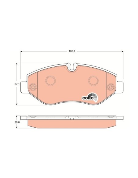 TRW PASTIGLIE FRENO GDB1747