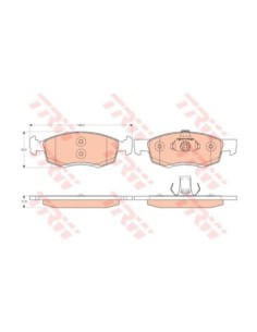 TRW PASTIGLIE FRENO GDB1749