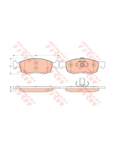 TRW PASTIGLIE FRENO GDB1749