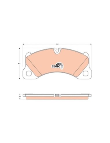 TRW PASTIGLIE FRENO GDB1774