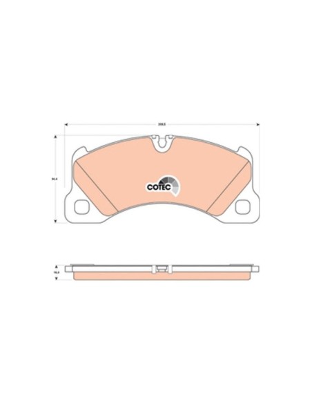 TRW PASTIGLIE FRENO GDB1774
