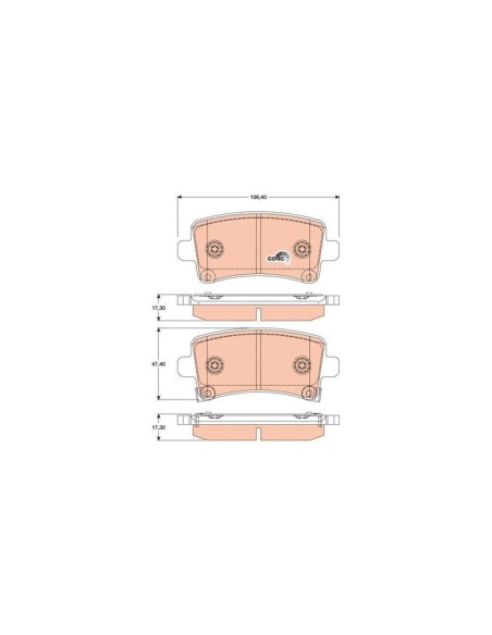 TRW PASTIGLIE FRENO GDB1784