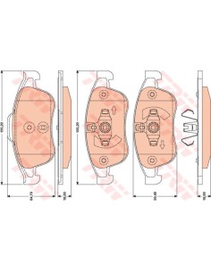 TRW PASTIGLIE FRENO GDB1789