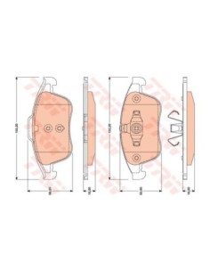 TRW PASTIGLIE FRENO GDB1790