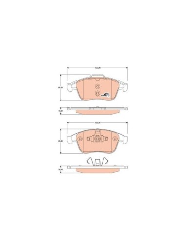 TRW PASTIGLIE FRENO GDB1790