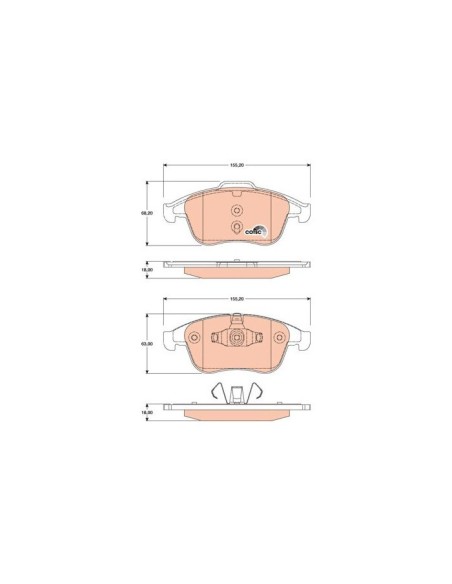 TRW PASTIGLIE FRENO GDB1790