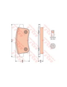 TRW PASTIGLIE FRENO GDB1791