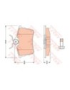 TRW PASTIGLIE FRENO GDB1799