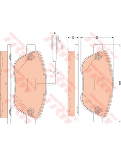TRW PASTIGLIE FRENO GDB1829
