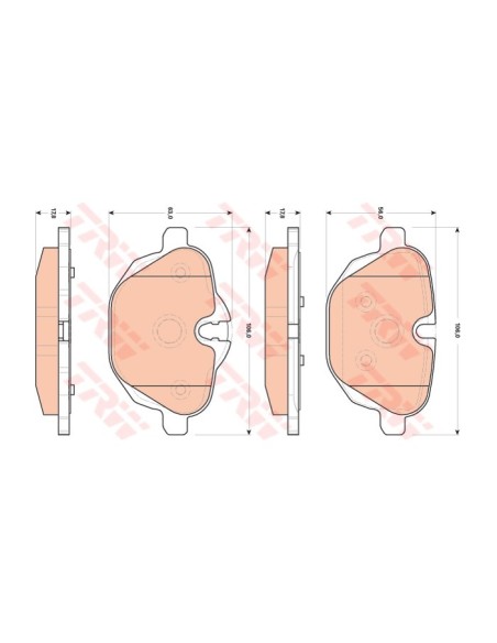 TRW PASTIGLIE FRENO GDB1840