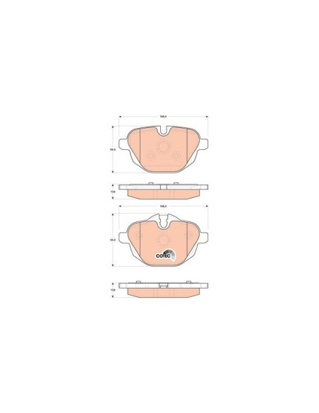 TRW PASTIGLIE FRENO GDB1840