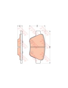 TRW PASTIGLIE FRENO GDB1841