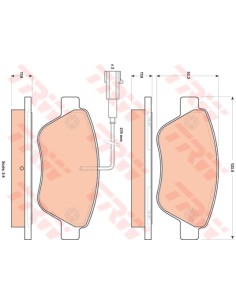 TRW PASTIGLIE FRENO GDB1842