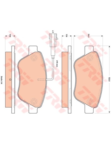 TRW PASTIGLIE FRENO GDB1842