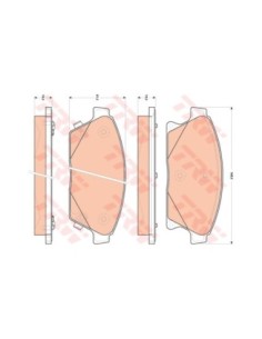 TRW PASTIGLIE FRENO GDB1847