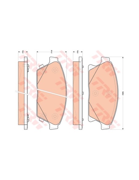 TRW PASTIGLIE FRENO GDB1847