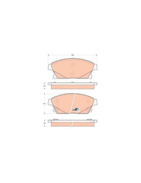 TRW PASTIGLIE FRENO GDB1847