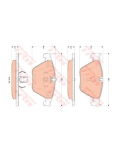 TRW PASTIGLIE FRENO GDB1854