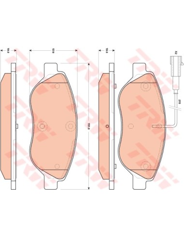 TRW PASTIGLIE FRENO GDB1855