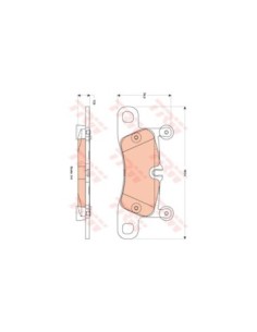 TRW PASTIGLIE FRENO GDB1875