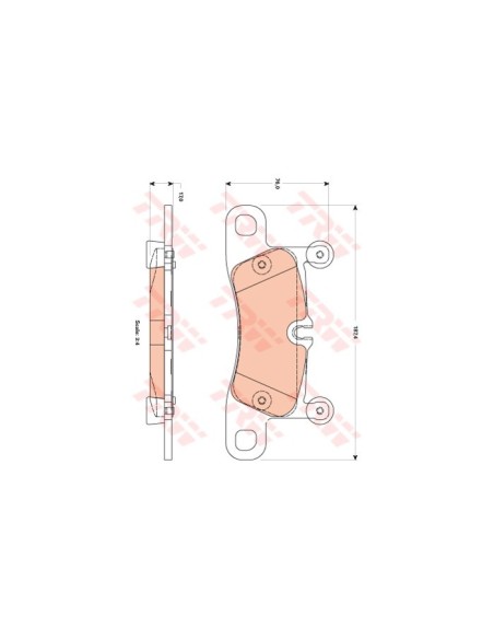TRW PASTIGLIE FRENO GDB1875
