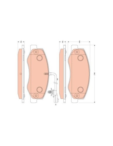 TRW PASTIGLIE FRENO GDB1885