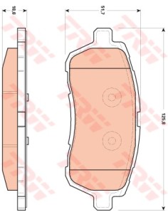 TRW PASTIGLIE FRENO GDB1893