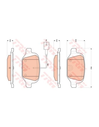 TRW PASTIGLIE FRENO GDB1894