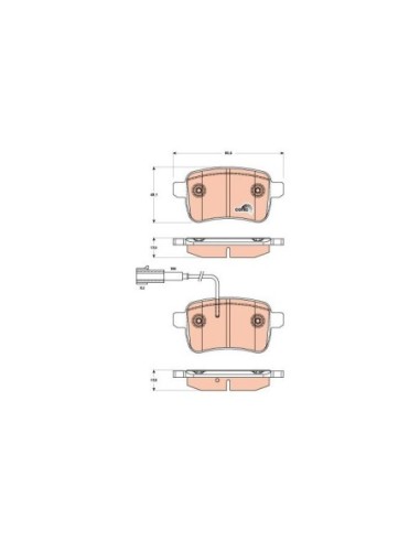 TRW PASTIGLIE FRENO GDB1905