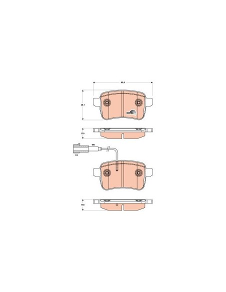 TRW PASTIGLIE FRENO GDB1905