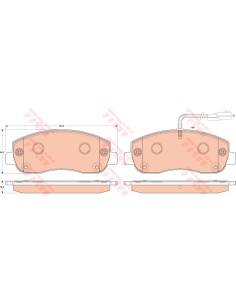 TRW PASTIGLIE FRENO GDB1910