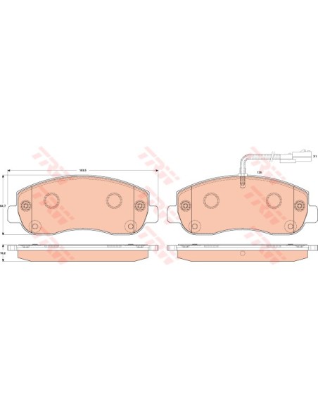 TRW PASTIGLIE FRENO GDB1910