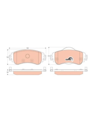 TRW PASTIGLIE FRENO GDB1917