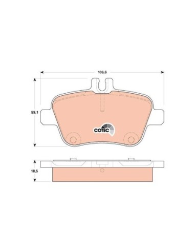 TRW PASTIGLIE FRENO GDB1920