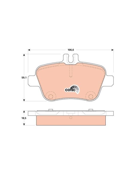 TRW PASTIGLIE FRENO GDB1920