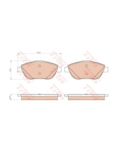 TRW PASTIGLIE FRENO GDB1926