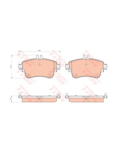 TRW PASTIGLIE FRENO GDB1933