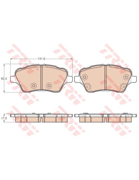 TRW PASTIGLIE FRENO GDB1959