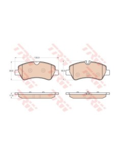 TRW PASTIGLIE FRENO GDB1968